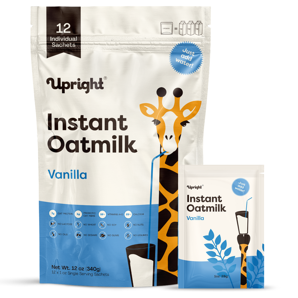 1 Pouch Upright High-Protein Instant Oatmilk - Vanilla (12 Single Servings)