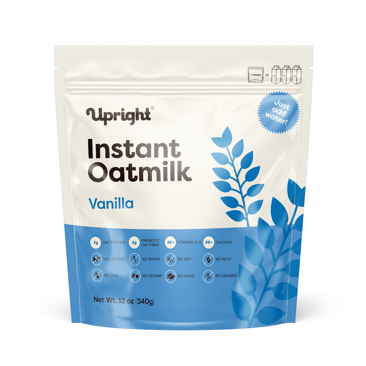 1 Pouch Upright High-Protein Instant Oatmilk - Vanilla (Bulk Format)