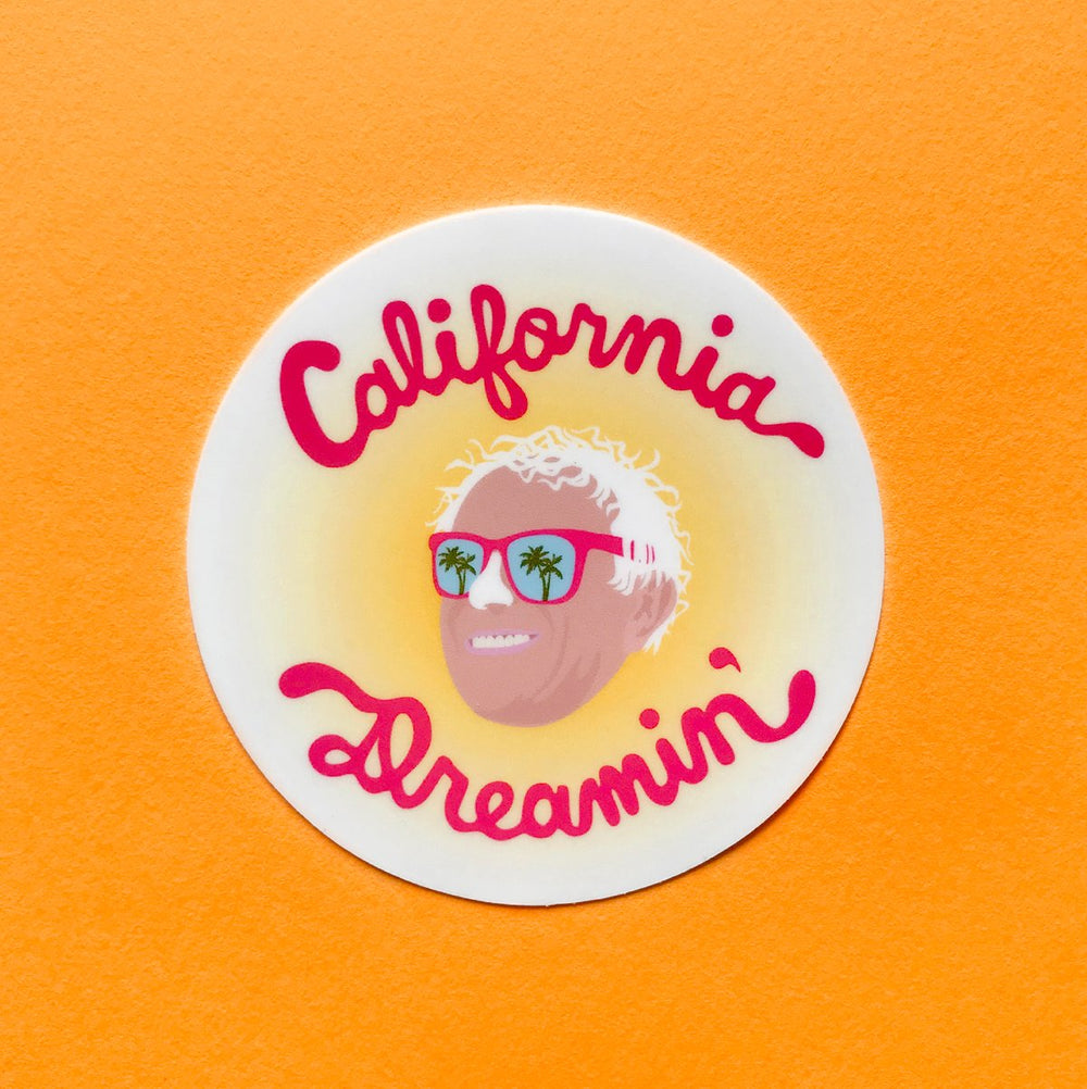 California Dreamin' Bernie Sticker