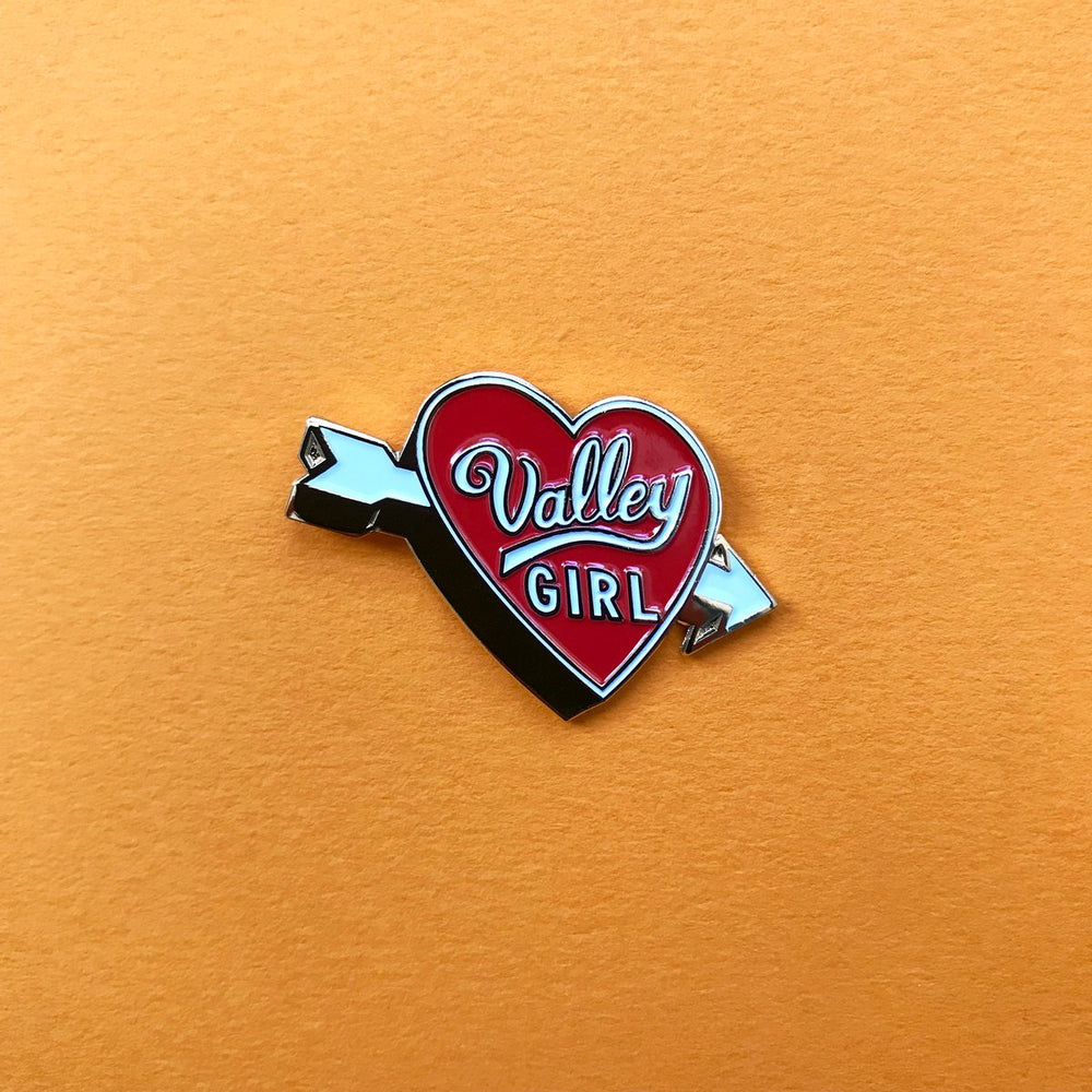 Valley Girl Heart Enamel Pin