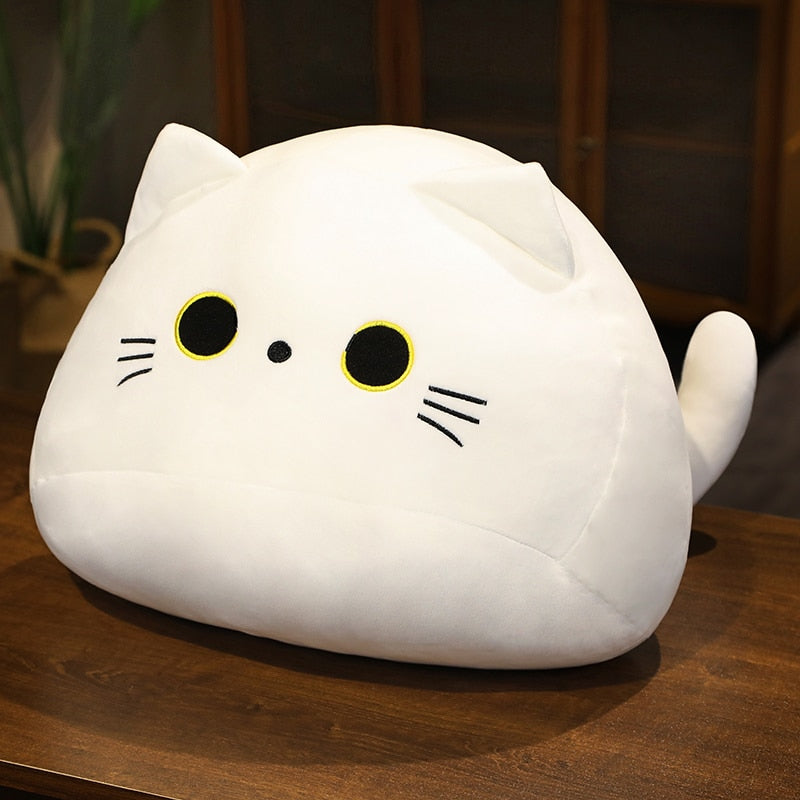 18cm white cat Cute Animal Plush Pillows