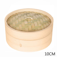 10cm 10/15/20cm Bamboo Steamer with Lid