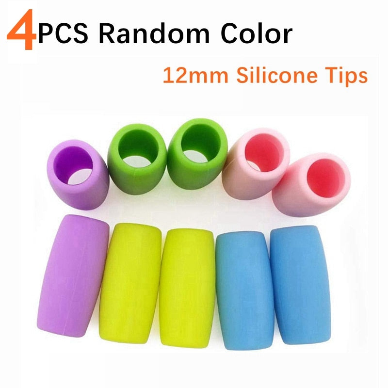 4pcs silicone tips Large 12mm Glass Boba Straws 4-Pack
