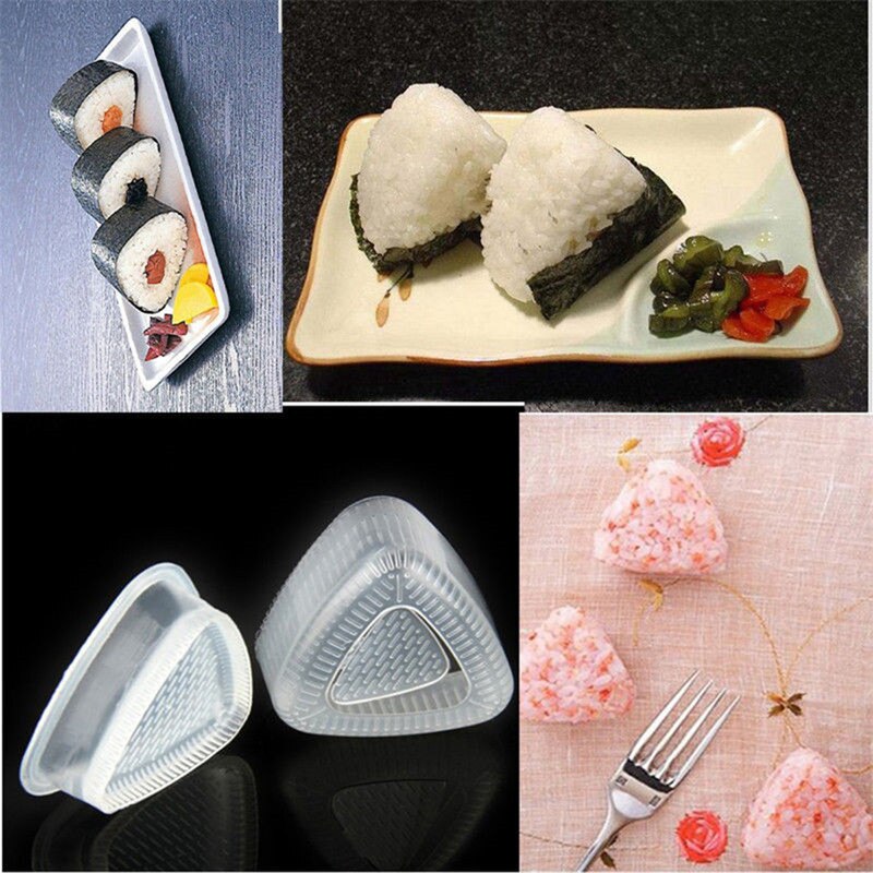 DIMVKA 2 Pack Onigiri Sushi Maker Mold Triangle Sushi