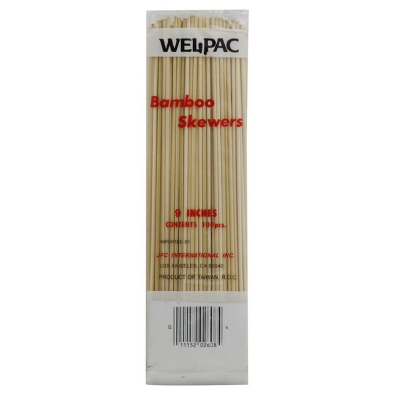 Wel-Pac Bamboo Skewers 9in - 100 ct