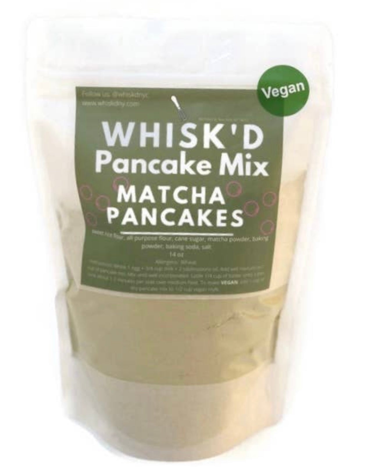 Whisk'd Vegan Matcha Pancake Mix