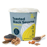 Individual Cup Yishi Foods Toasted Black Sesame Oatmeal