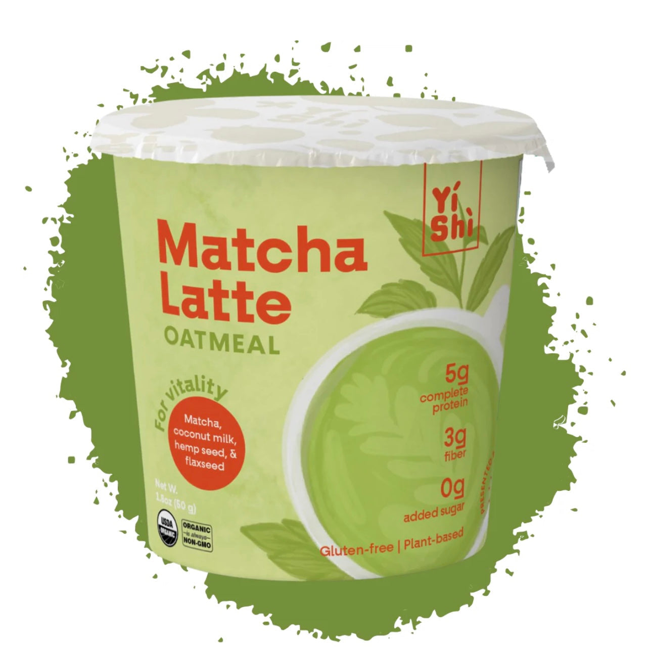 Yishi Foods Matcha Latte Oatmeal