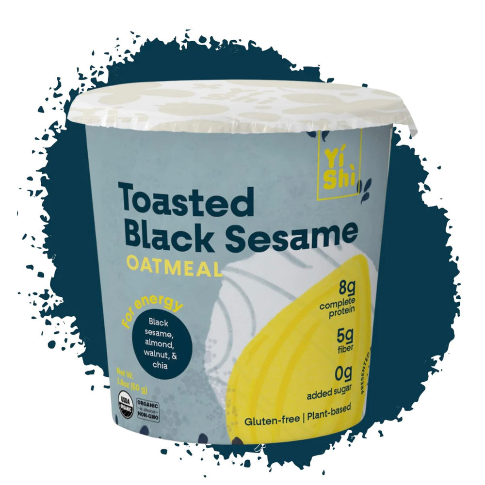 Yishi Foods Toasted Black Sesame Oatmeal